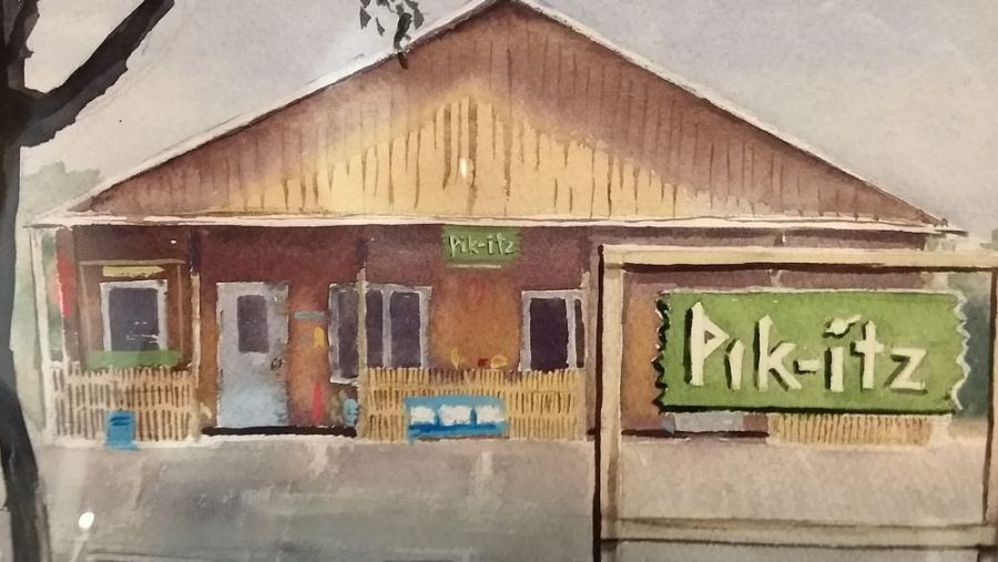 Painting of the outside of Pik-itz